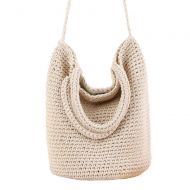 EGQLQ Beach Bag for Women Women Weave Handbags Bohemia Summer Beach Tote Woven Handle Bag Handbag Tote Straw Bag (Color : White, Size : 3532cm)