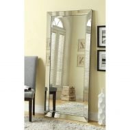 EHOME SUPERSTORE LLC Silver Beveled Mirror 74x33, The Silver Beveled Mirror Edge Pulls Together the Look of the Mirror for a Stylish Addition to your Home, Modern Floor Mirror can be Mounted, Verticall