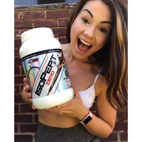  EHPlabs IsoPept Zero Chocolate Decadence (2lbs) Hydrolized WPI Fractions + Whey Protein Isolate, 25g of Protein Per Serving, 0 Sugar, 0 Fat, 5.7g of BCAAs - 30 Servings