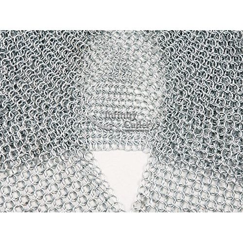  EHomeProducts Chain Mail Haulberk Long Shirt w/ Head Coif Knight Armor SCA