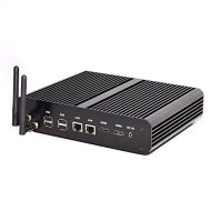 EIPKH Mini PC with Intel Core i7-5500U Processor Dual Core 1.8Ghz 1080P Dual HD Video Dual Lan Barebone HTPC Desketop for Gaming Power Supply(2G RAM+32G SSD)