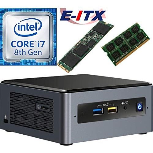  Intel NUC8I7BEH 8th Gen Core i7 System, 32GB DDR4, 1TB M.2 SSD, NO OS, Pre-Assembled and Tested by E-ITX