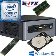 Intel NUC8I7BEH 8th Gen Core i7 System, 4GB DDR4, 128GB M.2 SSD, 1TB HDD, Win 10 Pro Installed & Configured by E-ITX