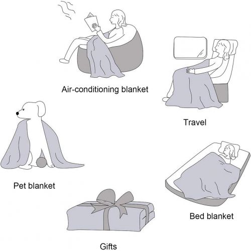  [아마존베스트]EIUE Polyester Sherpa Fleece Bed Blanket,Soft Thick Nap Blanket Quilt for Sofa,Bed,Office and Outdoor Travel,Warm Fluffy Throw Blanket for Adult and Kids.