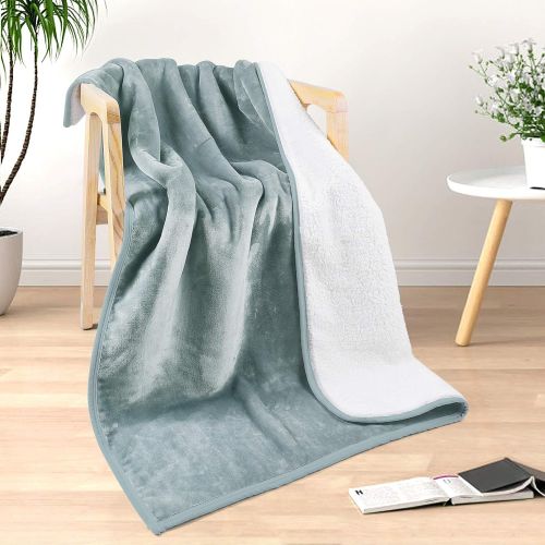  [아마존베스트]EIUE Polyester Sherpa Fleece Bed Blanket,Soft Thick Nap Blanket Quilt for Sofa,Bed,Office and Outdoor Travel,Warm Fluffy Throw Blanket for Adult and Kids.