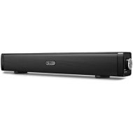 [아마존베스트]USB Computer Speakers, EIVOTOR Wired Computer Sound Bar, Stereo USB Powered Mini Soundbar Speaker for PC Cellphone Tablets Desktop Laptop TV (Black)