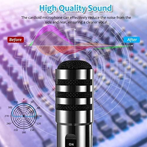  [아마존베스트]Recording Microphone, EIVOTOR 3.5mm Condenser Microphone Plug and Play, PC Microphone with Filter Suitable for Podcasting, Voice Recording, Skype, YouTube, Games, Laptop, Computer,