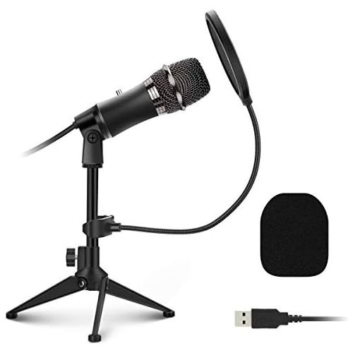  [아마존베스트]EIVOTOR PC USB Mikrofon Desktop Computer Microphone mit Verstellbares Stativ Plug & Play Aufnahme Mikrofon Laptop Mikros fuer Prasentationen,Discord,Youtube,Skype,Podcast,Konferenz,