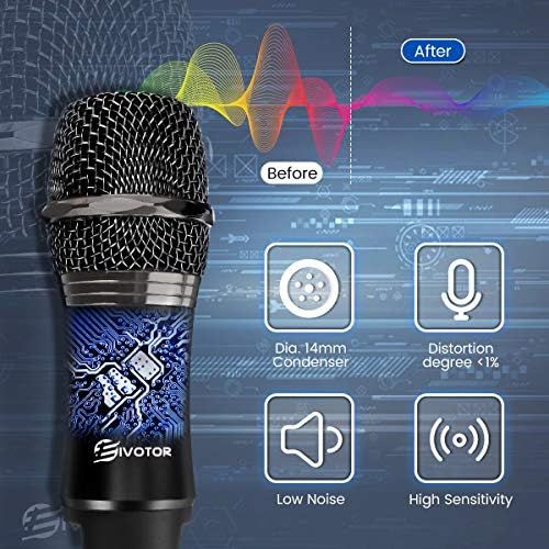  [아마존베스트]EIVOTOR PC USB Mikrofon Desktop Computer Microphone mit Verstellbares Stativ Plug & Play Aufnahme Mikrofon Laptop Mikros fuer Prasentationen,Discord,Youtube,Skype,Podcast,Konferenz,