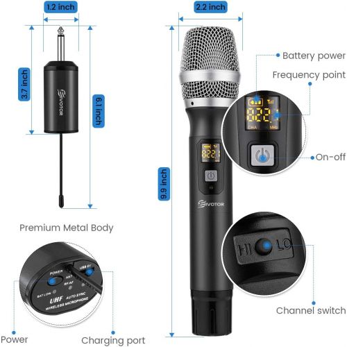  [아마존베스트]Eivotor Wireless Microphone
