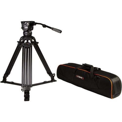  E-Image by Ikan EG15A2 GA102 - 2 Stage Aluminum Tripod wGH15 head