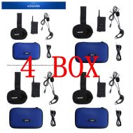 EJEAS 4XFBI /Tour Guide Referee Dedicated 4 Person Real-time Bluetooth intercom, 4 intercom, Bluetooth intercom/Multiplayer intercom/FBI/Football Referee walkie Talkie