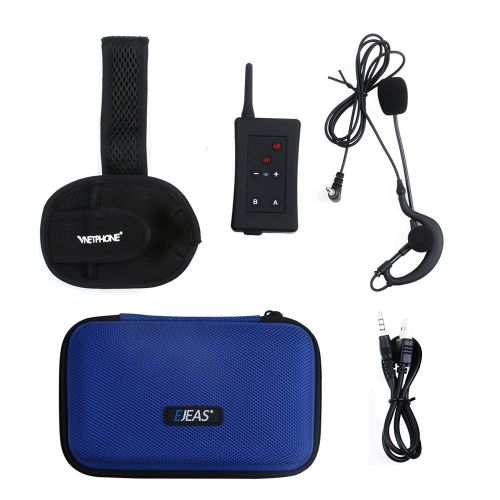  EJEAS 4XFBI /Tour Guide Referee Dedicated 4 Person Real-time Bluetooth intercom, 4 intercom, Bluetooth intercom/Multiplayer intercom/FBI/Football Referee walkie Talkie