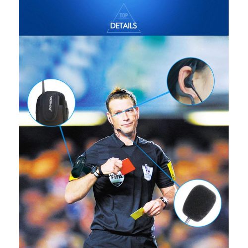  EJEAS 4XFBI /Tour Guide Referee Dedicated 4 Person Real-time Bluetooth intercom, 4 intercom, Bluetooth intercom/Multiplayer intercom/FBI/Football Referee walkie Talkie