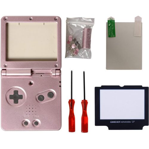  EJiasu eJiasu Full Housing Shell Case Cover Pack Replacement Repair Parts for Gameboy Advance SP GBA SP (10PCS Multicolor GBA SP Shells)