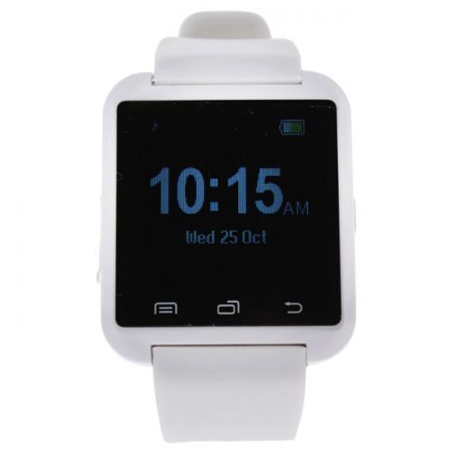  EK-A1 Montre Connectee White Silicone Strap Smart Watch