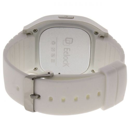  EK-B1 Montre Connectee White Silicone Strap Smart Watch