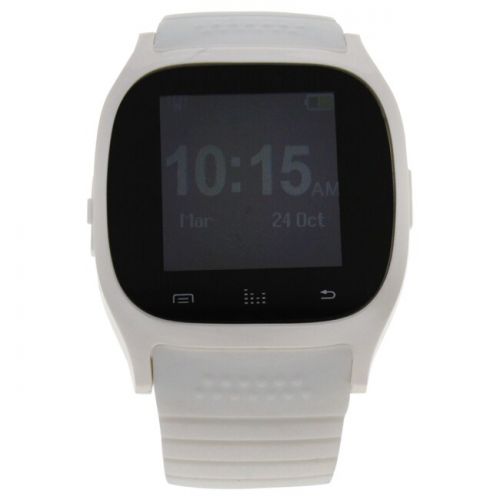  EK-B1 Montre Connectee White Silicone Strap Smart Watch