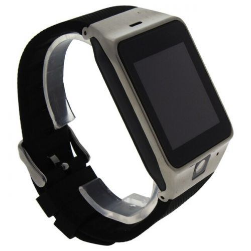  EK-D1 Montre Connectee SilverBlack Silicone Strap Smart Watch