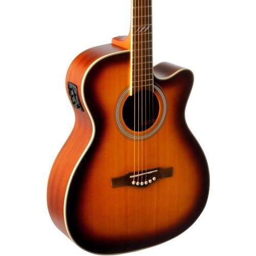  EKO},description:The TRI Series Auditorium Cutaway Acoustic-Electric Guitar combines a spruce top with mahogany back and sides with rosewood fingerboard and bridge. This wood combi