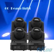 EKOO 4 Units 60W Beam Sharpy LED Moving Head Stage Light Disco Party DJ American