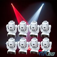 EKOO 8 Units 60W RGBW GOBO LED spot Moving Head Light Disco Wedding Party DJ American