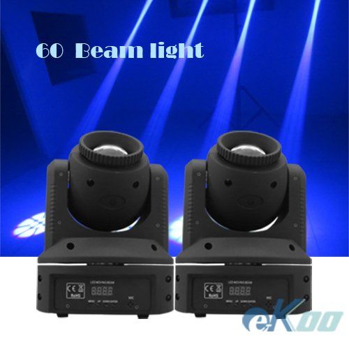  EKOO 2 Units 60W Beam Sharpy LED Moving Head Stage Light Disco Party DJ American