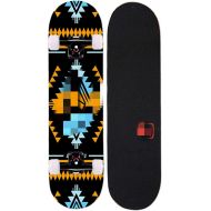 EKRPN Skateboard 8020 cm Graffiti Skateboard Double Upright Four Wheel Skateboard Skateboard Deck Board Long Board Deck Strong Durability ( Color : 3 )