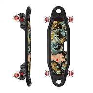 EKRPN Skateboard Four-Wheeled Skateboarding for Beginners Teenagers Professional Skateboarding Adult Boys and Girls Double Tilt Scooters Strong Durability ( Color : 3 )