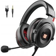 [아마존핫딜][아마존 핫딜] EKSA E900 Gaming Headset Xbox One Headset with 7.1 Surround Sound, PS4 Headset Noise Cancelling Over Ear Headphones with Mic&LED Light, Compatible with PC, PS4, Xbox One Controller