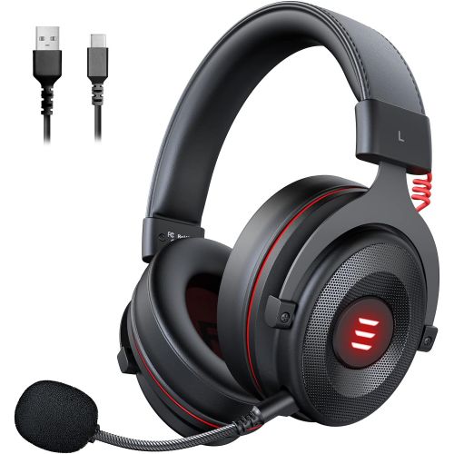  EKSA E900 Wired Gaming Headset with Microphone - PS4 Headset with Detachable Noise Cancelling Mic - 7.1 Surround Sound - Over Ear Headphones Compatible with PC, PS4, PS5, Xbox One,