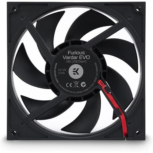  EKWB EK-Furious Vardar EVO 140 PWM 140mm Fan, 2500 RPM, 2-Pack