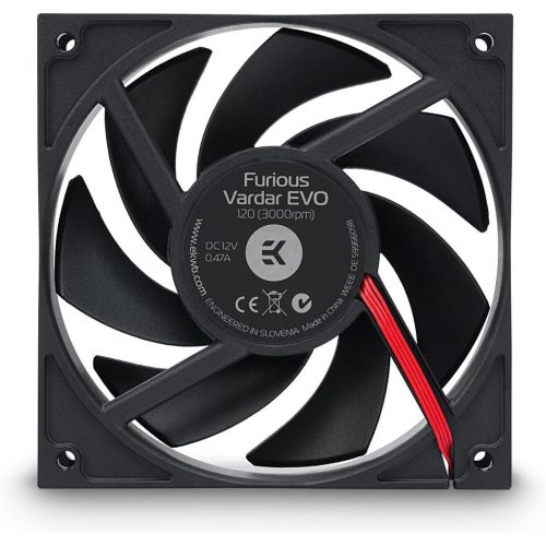  EKWB EK-Furious Vardar EVO 120 PWM 120mm Fan, 3000 RPM, 2-Pack