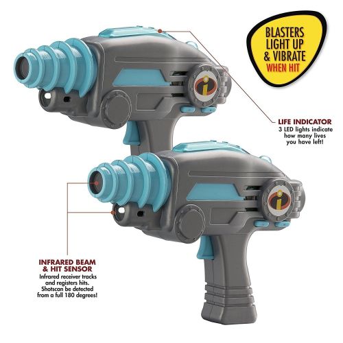  EKids eKids Incredibles 2 Laser Tag Blasters Lights Up & Vibrates When Hit