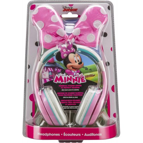  EKids Minnie Mouse Headphones for Kids with Built in Volume Limiting Feature for Kid Friendly Safe Listening