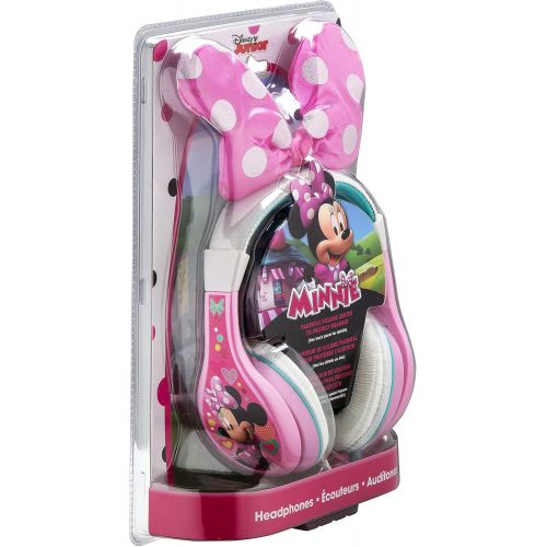  EKids Minnie Mouse Headphones for Kids with Built in Volume Limiting Feature for Kid Friendly Safe Listening