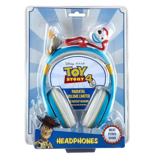  EKids Kids Headphones for Kids Toy Story 4 Forky Adjustable Stereo Tangle-Free 3.5Mm Jack Wired Cord Over Ear Headset for Children Parental Volume Control Kid Friendly Safe Perfect for S