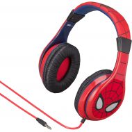 EKids Spiderman Kids Headphones, Adjustable Headband, Stereo Sound, 3.5Mm Jack, Wired Headphones for Kids, Tangle-Free, Volume Control, Foldable, Childrens Headphones Over Ear for School