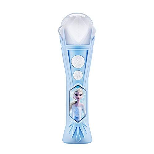  eKids Disney Frozen 2 Toy Microphone for Kids with Built in Music and Flashing Lights, Designed for Fans of Frozen Merchandise and Frozen Gifts for Girls