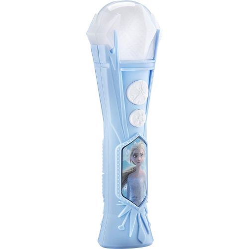  eKids Disney Frozen 2 Toy Microphone for Kids with Built in Music and Flashing Lights, Designed for Fans of Frozen Merchandise and Frozen Gifts for Girls
