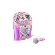 eKids Disney Princess Karaoke Machine, Bluetooth Speaker with Microphone for Kids, Speaker with USB Port to Play Music, Easily Access Disney Karaoke Playlists with New EZ Link Feat