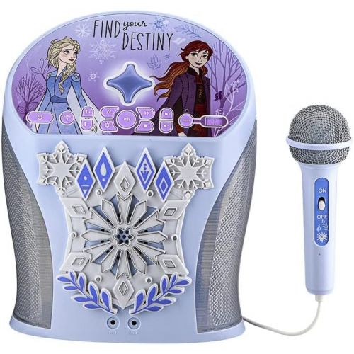  eKids Disney Princess Karaoke Machine, Easily Access Disney Playlists with New EZ Link Feature