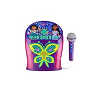 eKids Disney Encanto Karaoke Machine, Bluetooth Speaker with Microphone for Kids, Speaker with USB Port to Play Music, Easily Access Disney Playlists with New EZ Link Feature