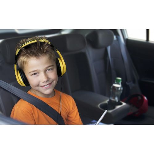  [아마존베스트]EKids Pokemon Pikachu Kids Headphones, Adjustable Headband, Stereo Sound, 3.5Mm Jack, Wired Headphones for Kids, Tangle-Free, Volume Control, Childrens Headphones Over Ear for School Hom
