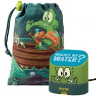 EKids Swampy the Alligator Portable Rechargeable Speaker with Carrying Case for MP3 Players/iPhone/iPad, DW-M63
