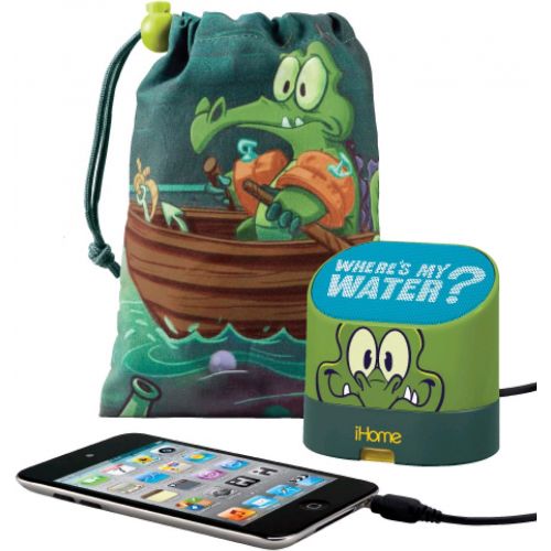  EKids Swampy the Alligator Portable Rechargeable Speaker with Carrying Case for MP3 Players/iPhone/iPad, DW-M63