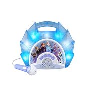 [아마존베스트]EKids Frozen 2 Sing Along Boombox with Microphone, Built in Music, Flashing Lights, Real Working Mic for Kids Karaoke Machine, Connects Mp3 Player Aux in Audio Device (115)