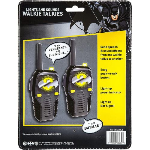  [아마존베스트]EKids Batman FRS Walkie Talkies for Kids with Lights and Sounds Kid Friendly Easy to Use