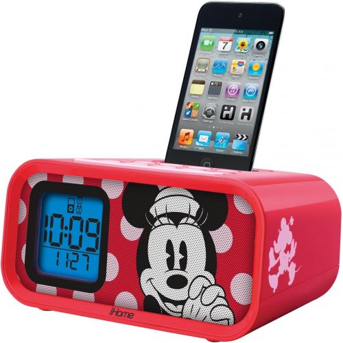  EKids Iron Man Dual Alarm Clock and 30 pin iPod Speaker Dock (MR-H22)