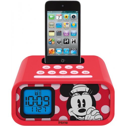  EKids Iron Man Dual Alarm Clock and 30 pin iPod Speaker Dock (MR-H22)